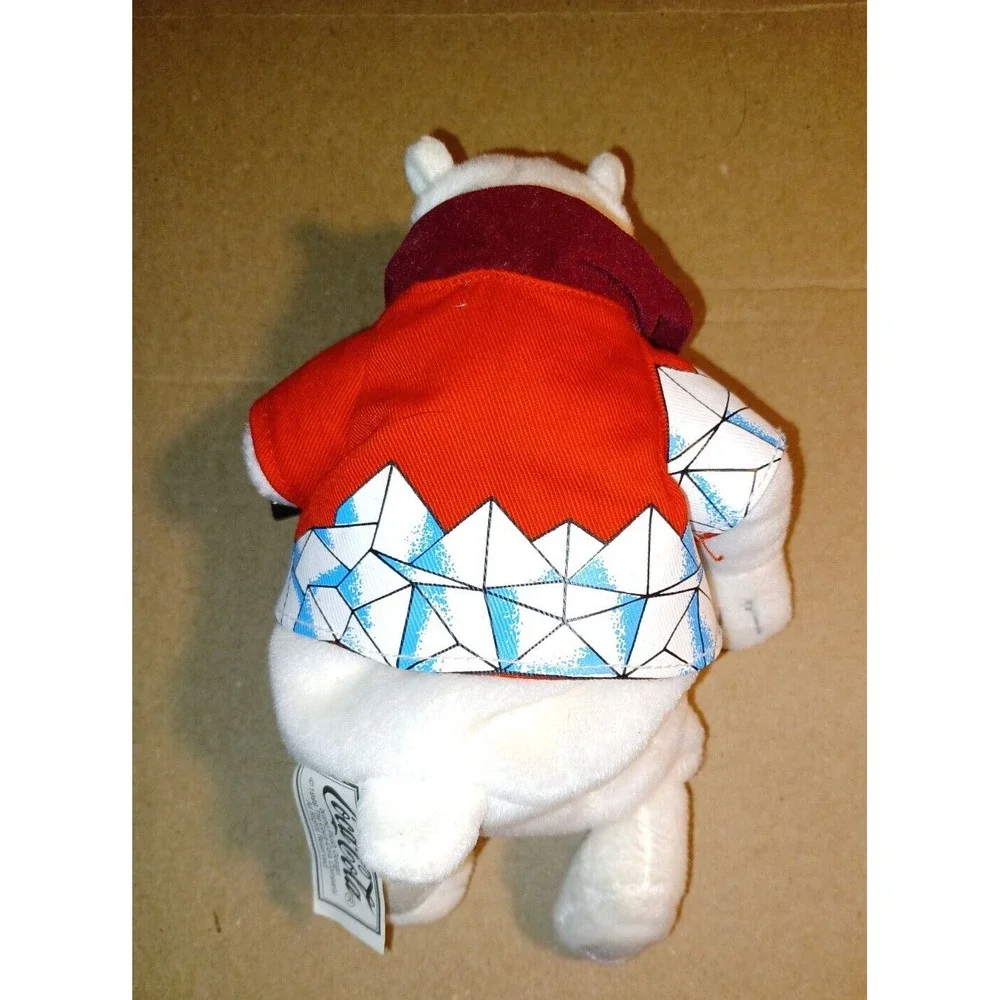 1999 Coca-Cola Stuff Toy Animal Plush Polar Bear Advertisement